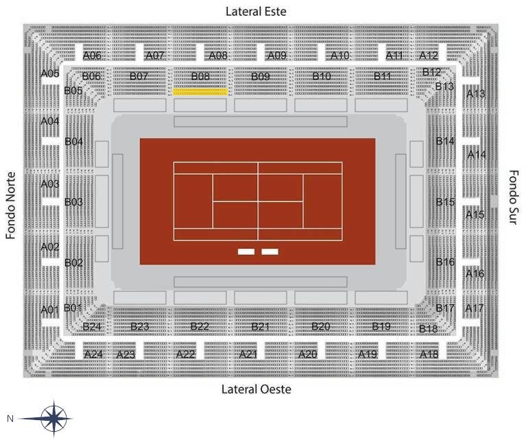 Estadio Manolo-Santana Platinum Seats Section B08