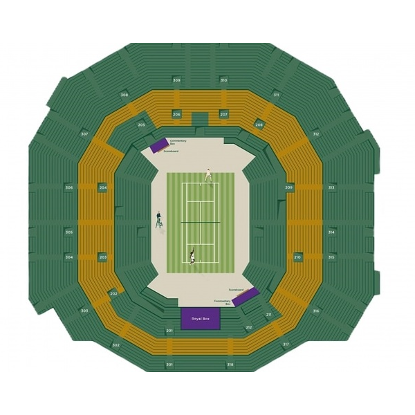 Wimbledon Centre Court Seating Map